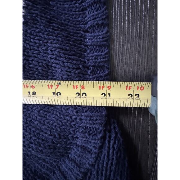 CAbi #679 Womens Nautical Stripe Skipper Sweater Vest Wrap Blue White Knit Sz M - Picture 5 of 9